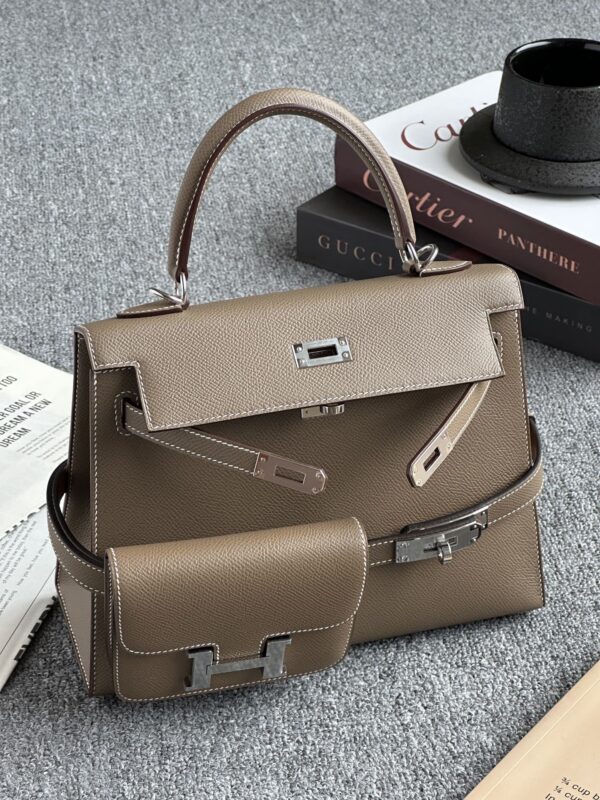 Hermès Kelly-Style Functional Tote 25 - Image 8